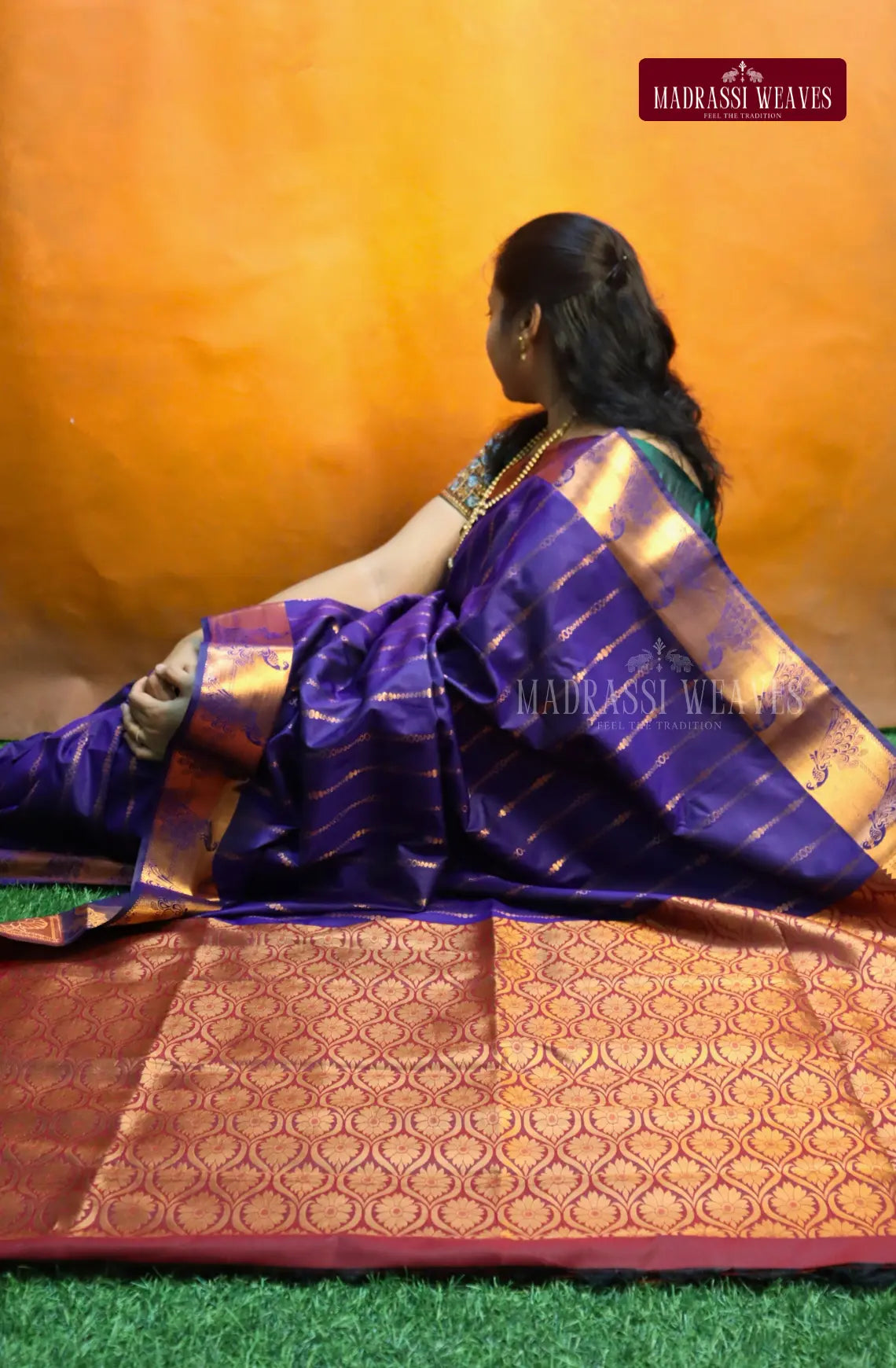 Looking for a gorgeous saree for a special occasion? Look no further! Our Kanchi Semi Silk Saree features a stunning peacock border and intricate all over kodi pattern, making it the perfect festive wear. With attached blouse material and free shipping, this beautiful blue saree is the best deal you'll find!