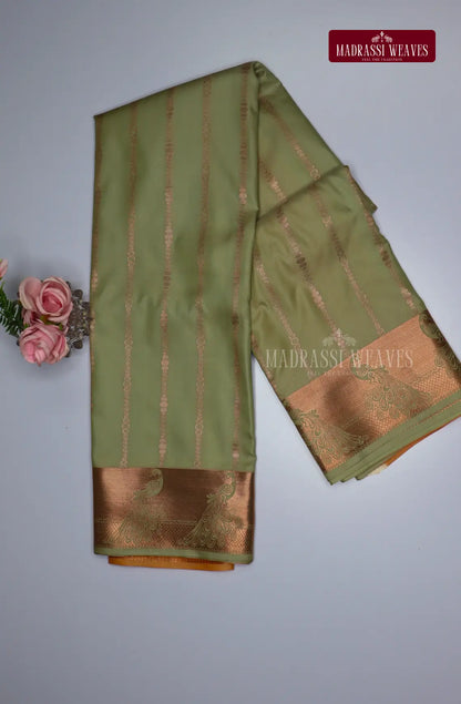 Looking for a gorgeous saree for a special occasion? Look no further! Our Kanchi Semi Silk Saree features a stunning peacock border and intricate all over kodi pattern, making it the perfect festive wear. With attached blouse material and free shipping, this beautiful blue saree is the best deal you'll find!