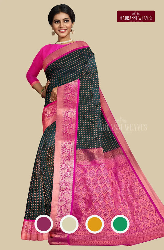 Kanchi Semi Silk Thousand Butta Saree