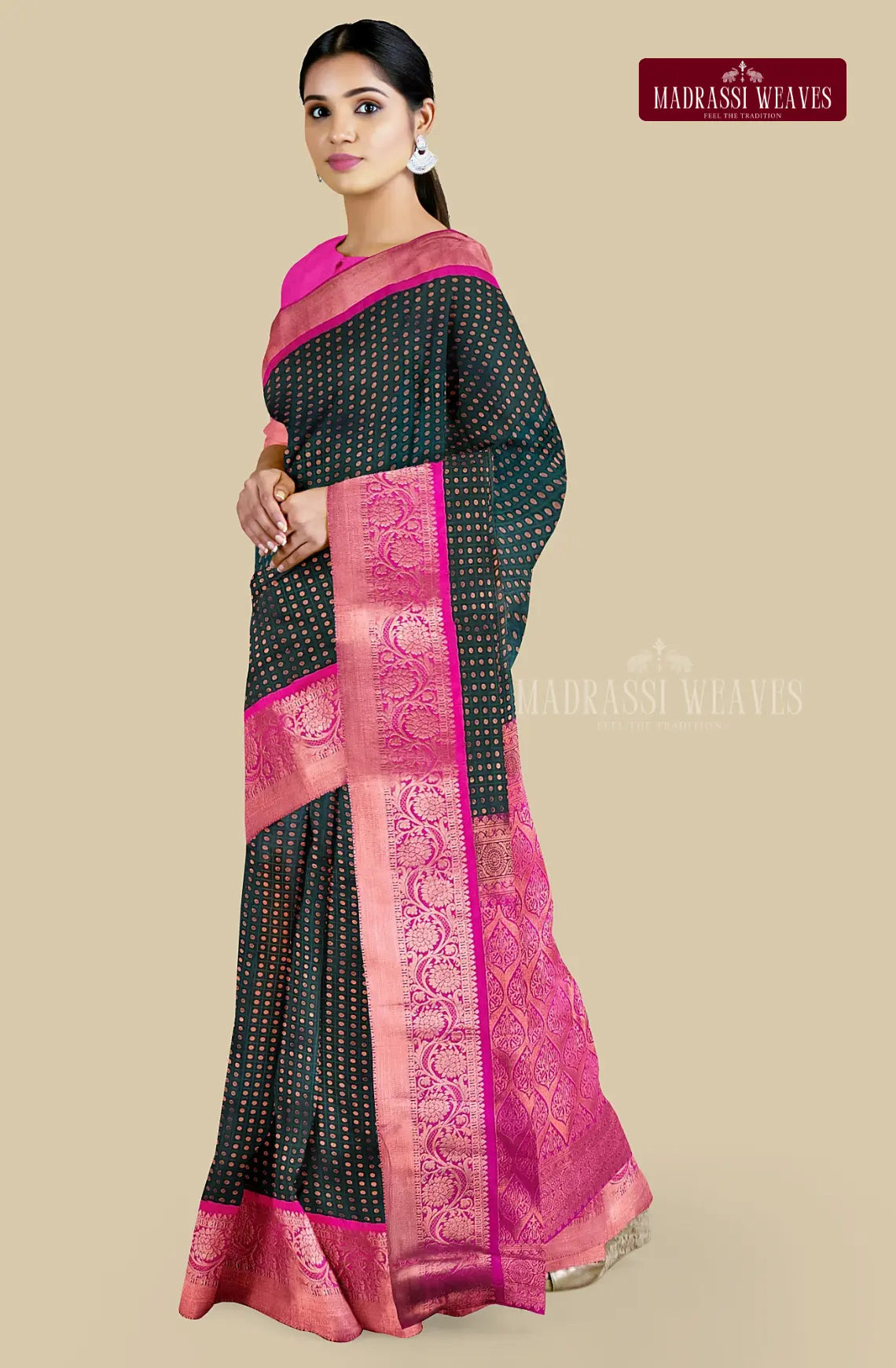 Kanchi Semi Silk Thousand Butta Saree