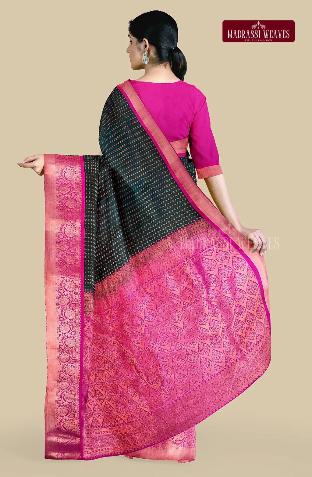 Kanchi Semi Silk Thousand Butta Saree