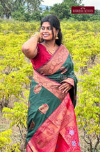 Kanchi Style Soft Silk Saree - Green