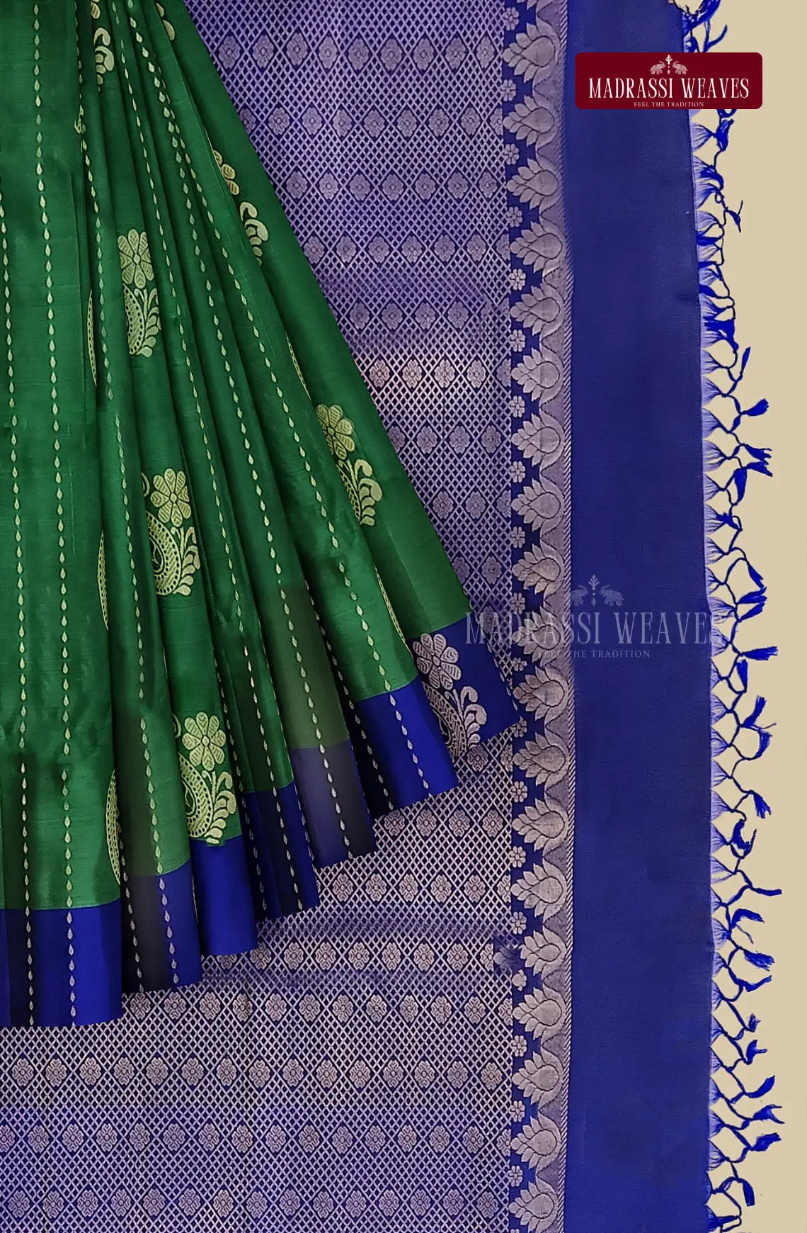 Kanjeevaram Pure Silk Saree - Green