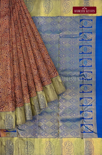 Kanjeevaram Pure Silk Saree - Maroon