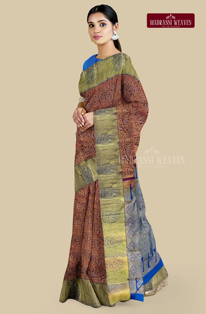 Kanjeevaram Pure Silk Saree - Maroon