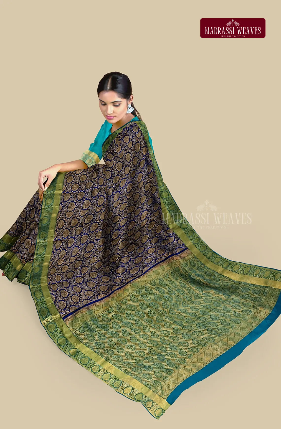 Experience the luxurious elegance of our Kanjeevaram Pure Silk Saree in beautiful Violet. Adorned with intricate Meena Butta work and stunning Zari woven design, this saree is Silk Mark certified and perfect for weddings. Blouse material attached, buy online now to elevate your saree collection!