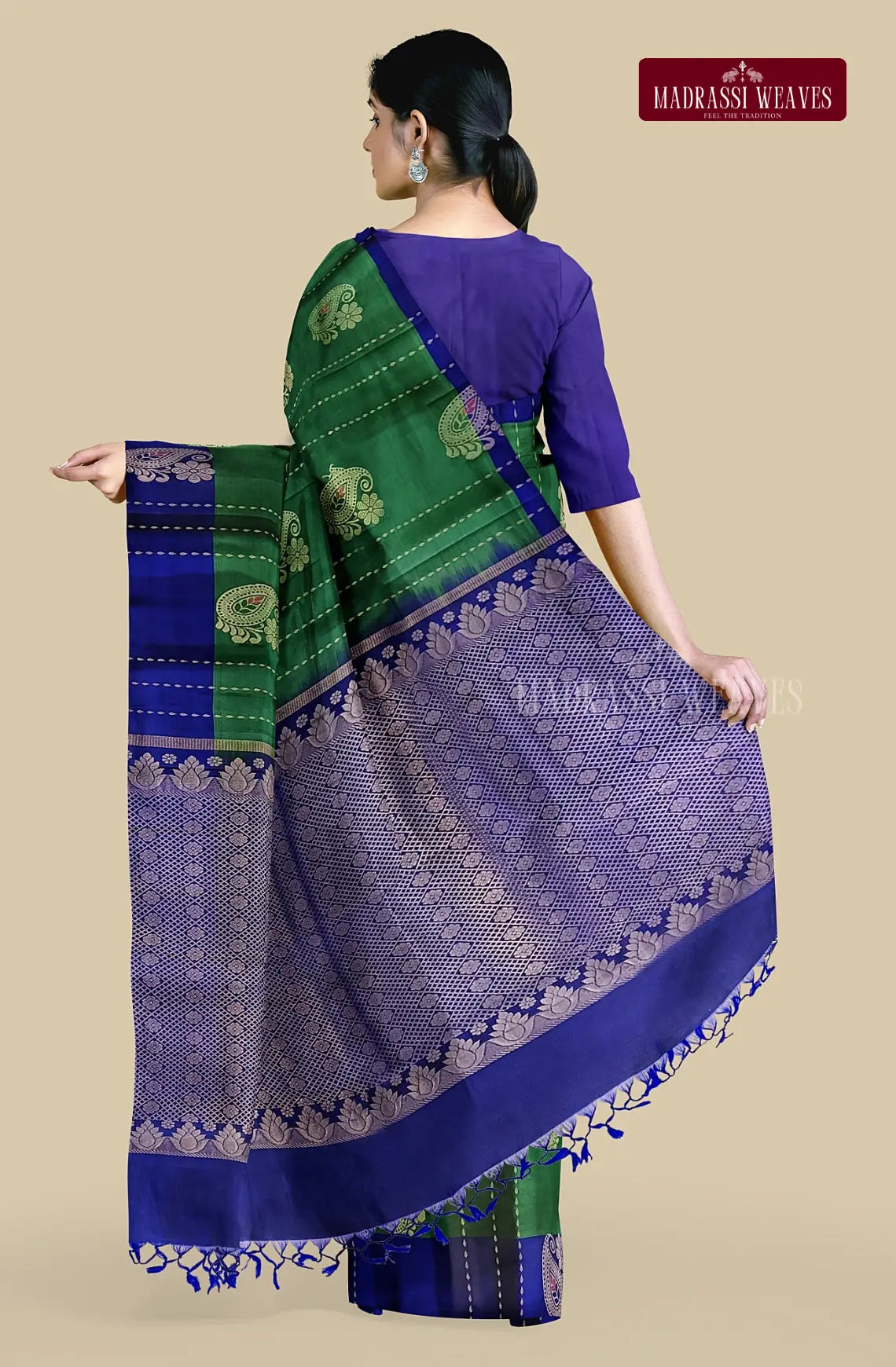 Kanjeevaram Pure Silk Saree - Green