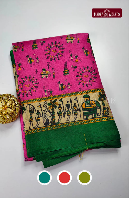 Khadhi Doll Print Saree