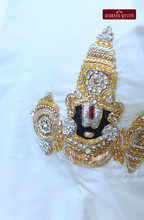 Luxury Aari Work Wedding Silk Dhoti Set (HandCrafted) -(DESPATCH TIME 15 DAYS) - Off White