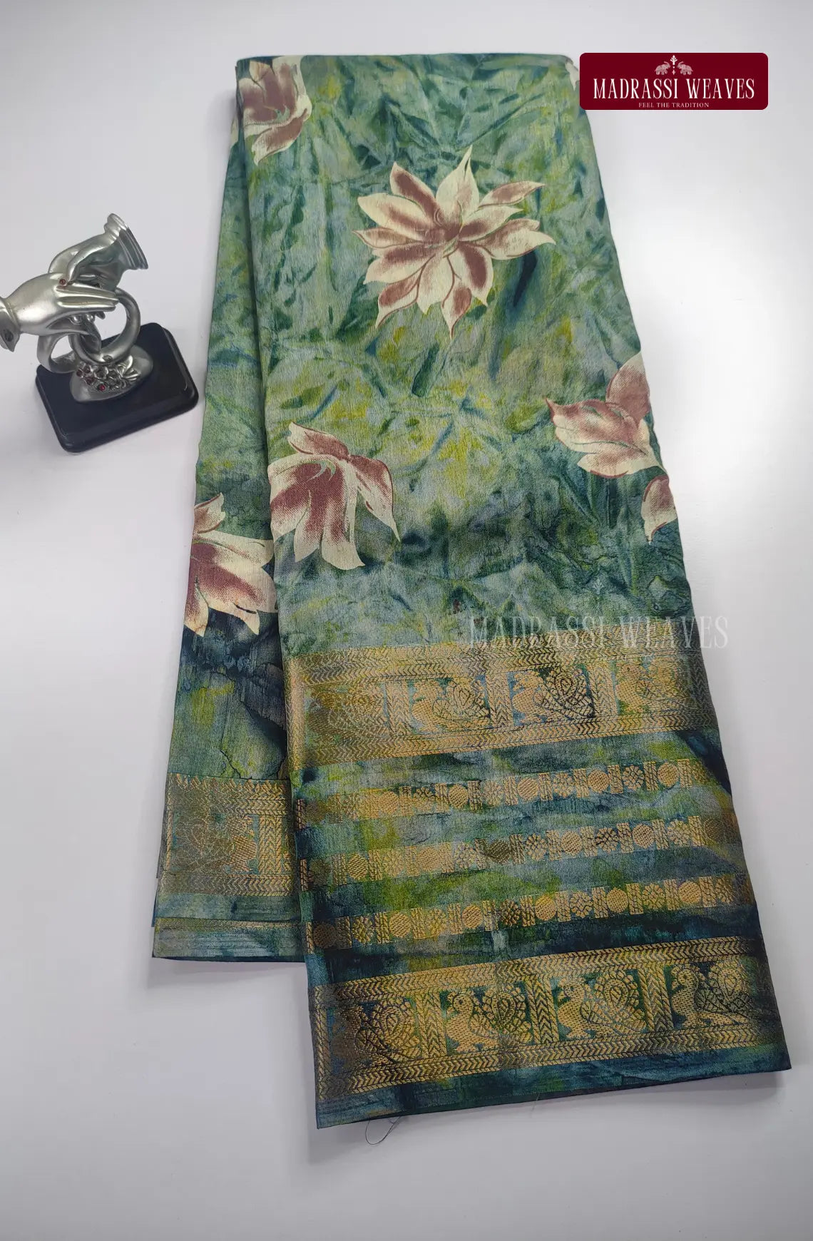 Premium Gap Border Dola Chanderi Silk Saree