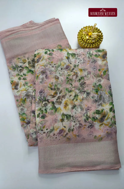Linen Cotton Saree