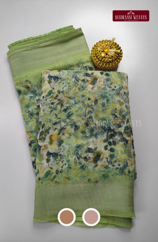 Linen Cotton Saree
