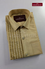 Luxury Aari Work Wedding Silk Dhoti Set 7 (HandCrafted) -(DESPATCH TIME 15 DAYS)