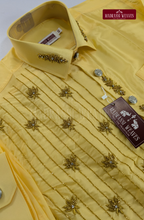 Luxury Aari Work Wedding Silk Dhoti Set (HandCrafted) -(DESPATCH TIME 15 DAYS)-Champange