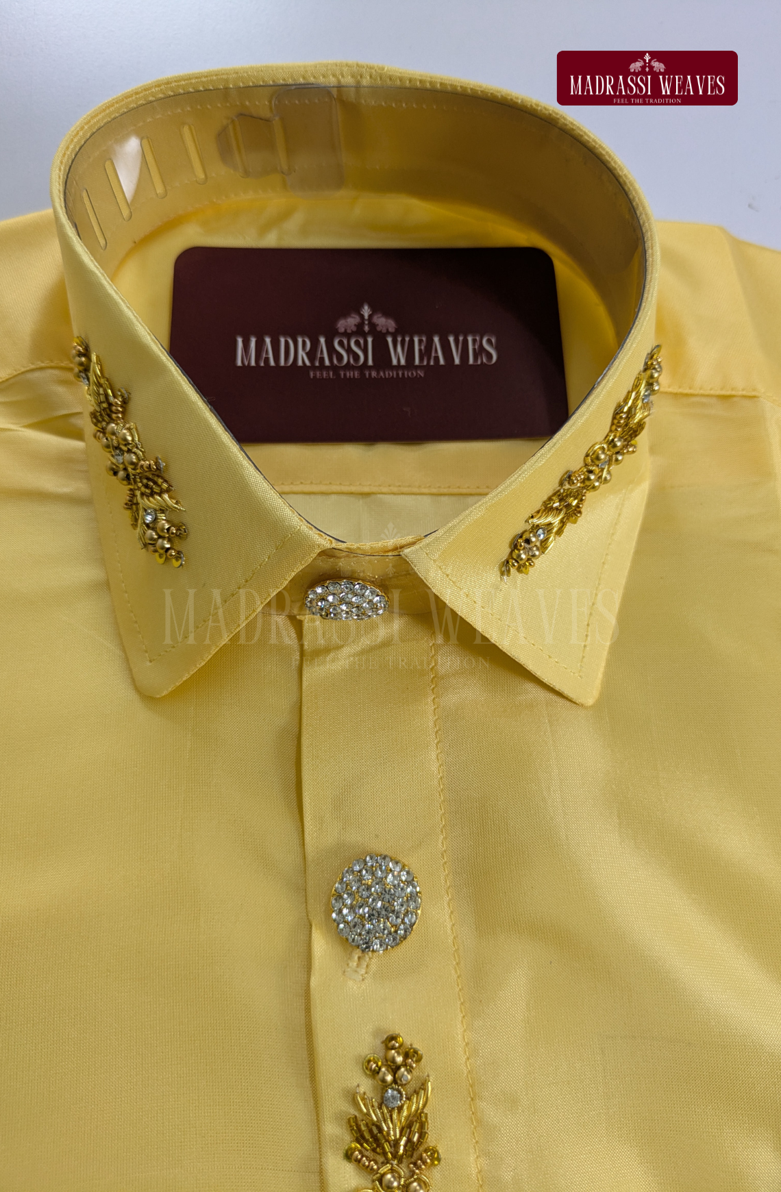 Aari Work Men's Shirt Only (Hand Crafted) - (DESPATCH TIME 15 DAYS)