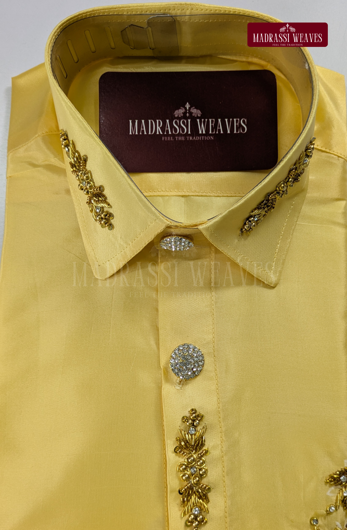 Aari Work Men's Shirt Only (Hand Crafted) - (DESPATCH TIME 15 DAYS)