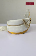 Premium Men's Wedding  Tissue Silk Dhoti Set - Gold 2