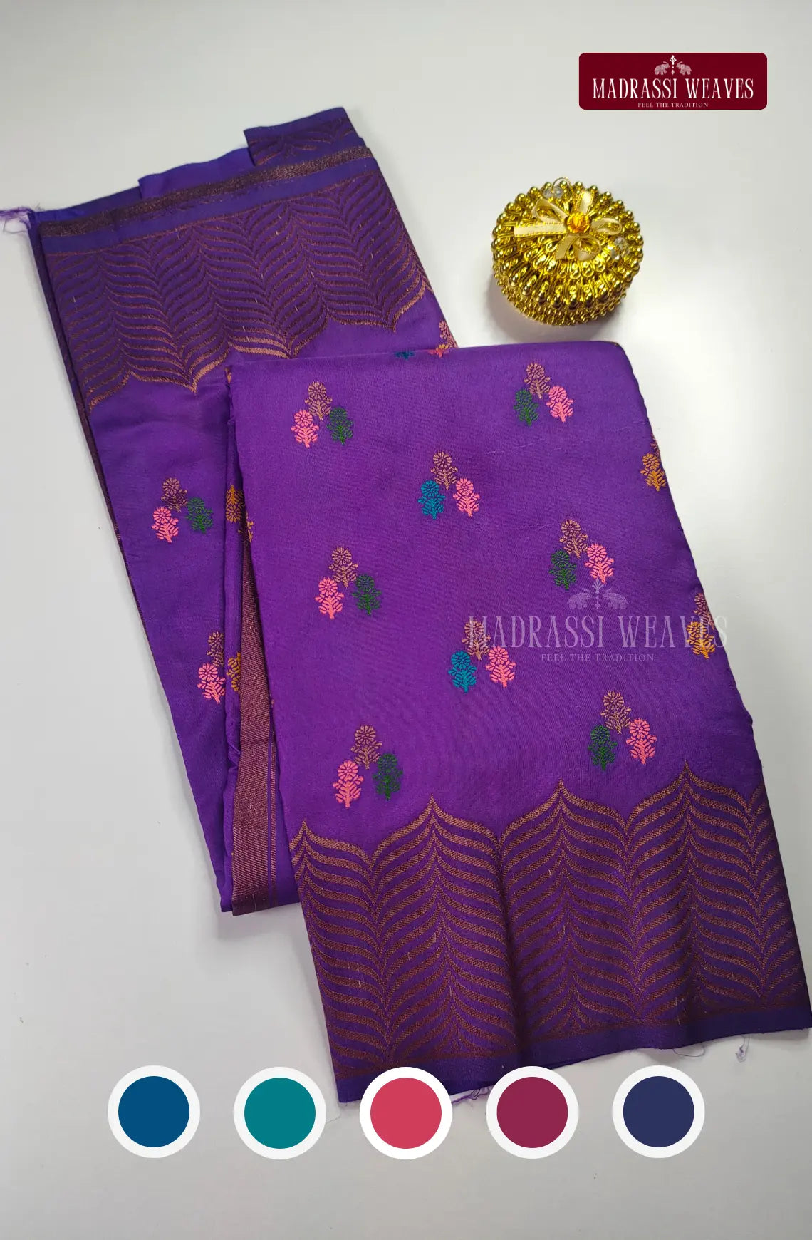 Mysore Semi Silk Tower Border Saree