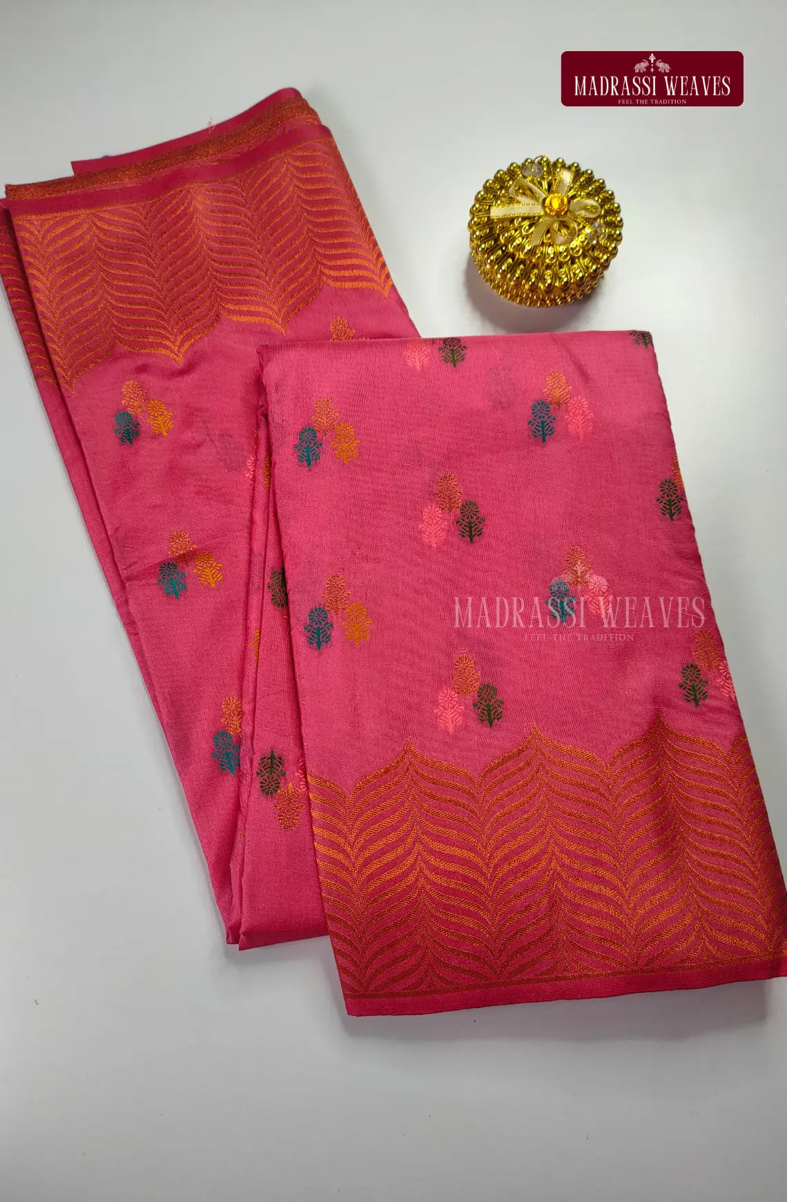 Mysore Semi Silk Tower Border Saree