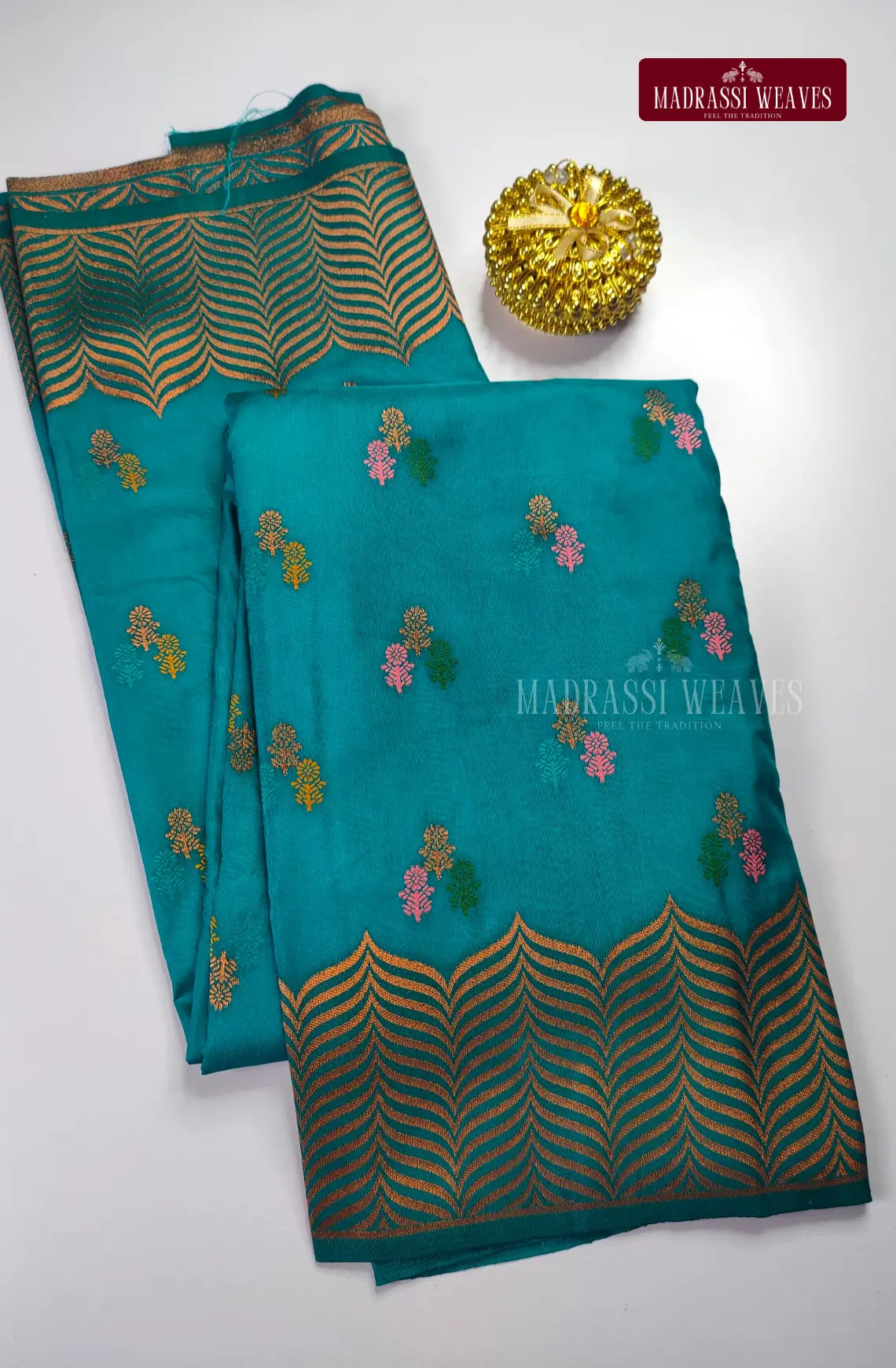 Mysore Semi Silk Tower Border Saree