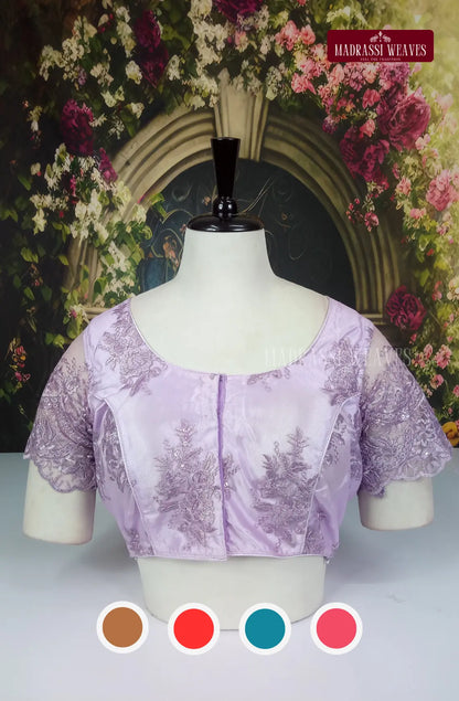 Readymade Adjustable Net Sleeve Blouse