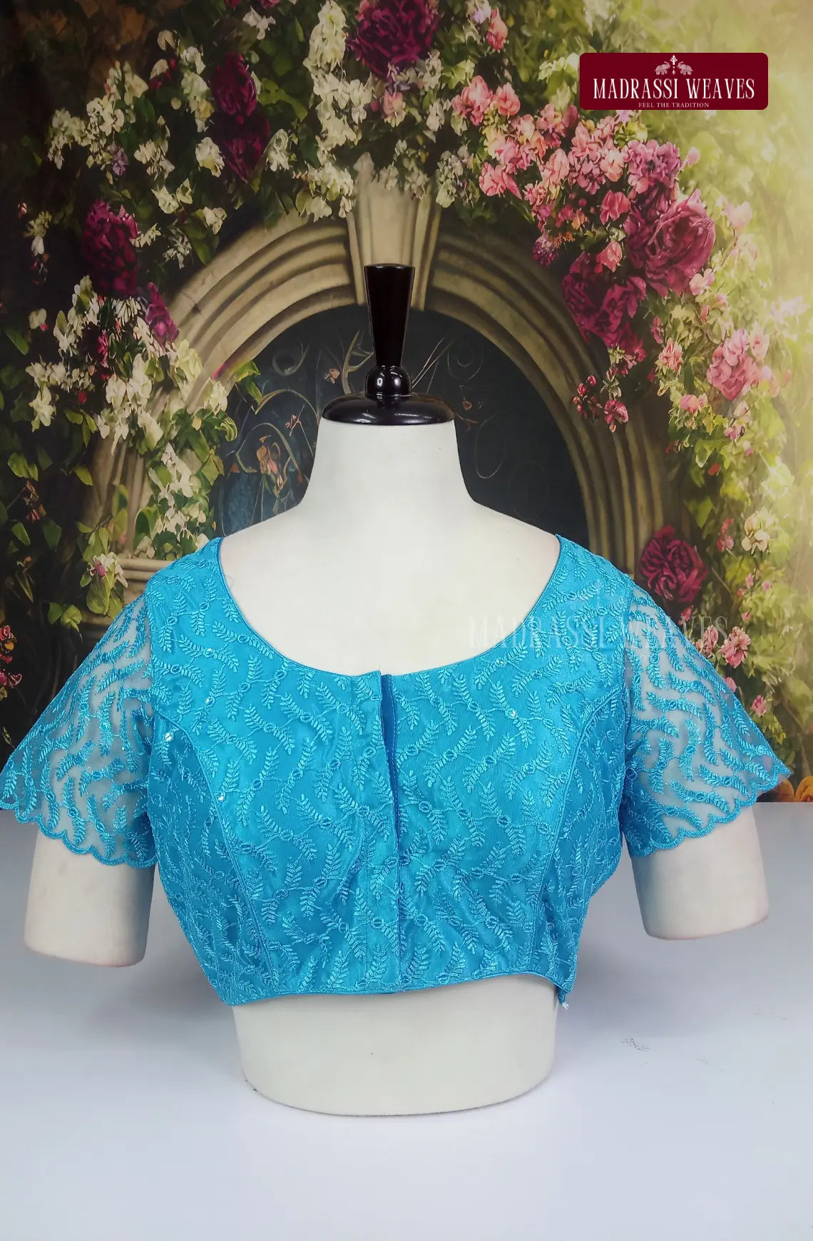 Readymade Adjustable Net Sleeve Blouse