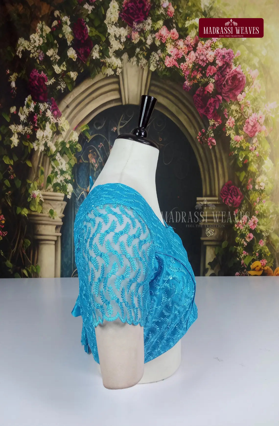 Readymade Adjustable Net Sleeve Blouse