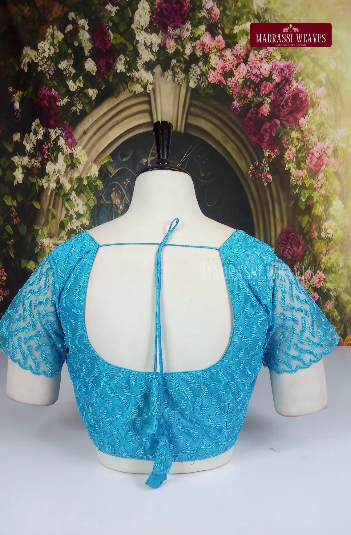 Readymade Adjustable Net Sleeve Blouse