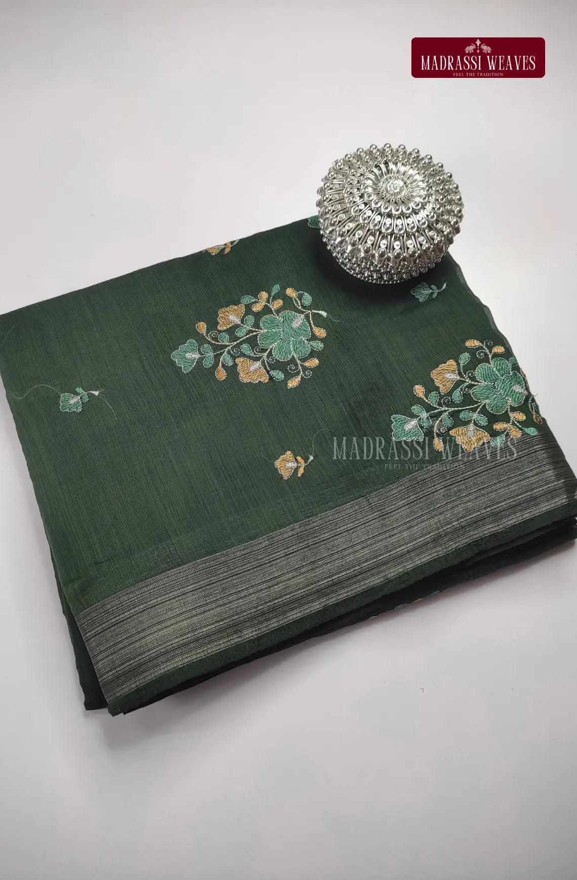 Office Wear Cotton Blend Saree