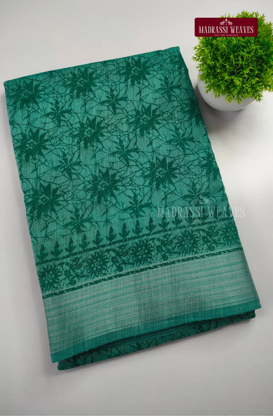 Office Wear Cotton Blend Saree - Sapphire