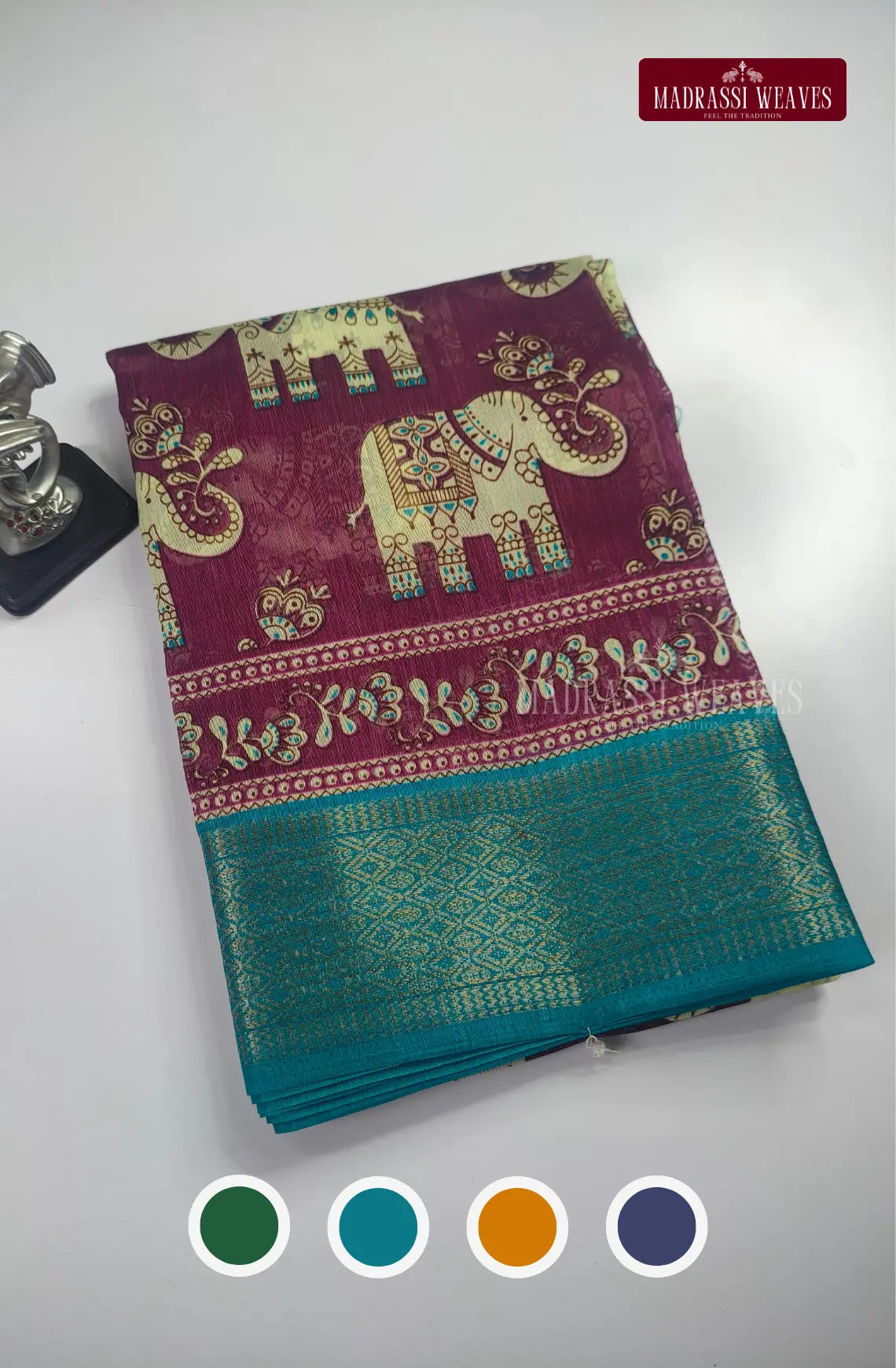 Office Wear Cotton Blend Saree