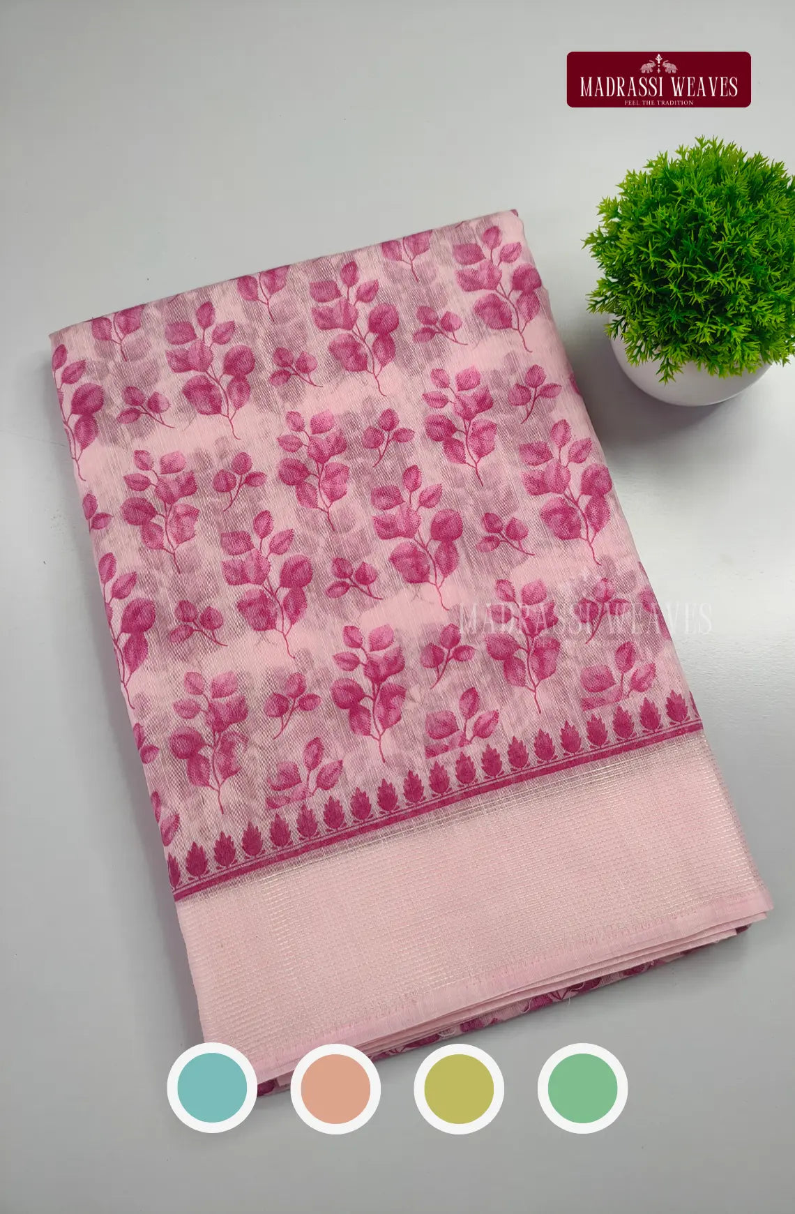 Office Wear Cotton Blend Saree