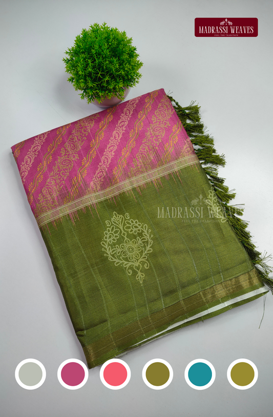 Office Wear Tussar Silk Saree