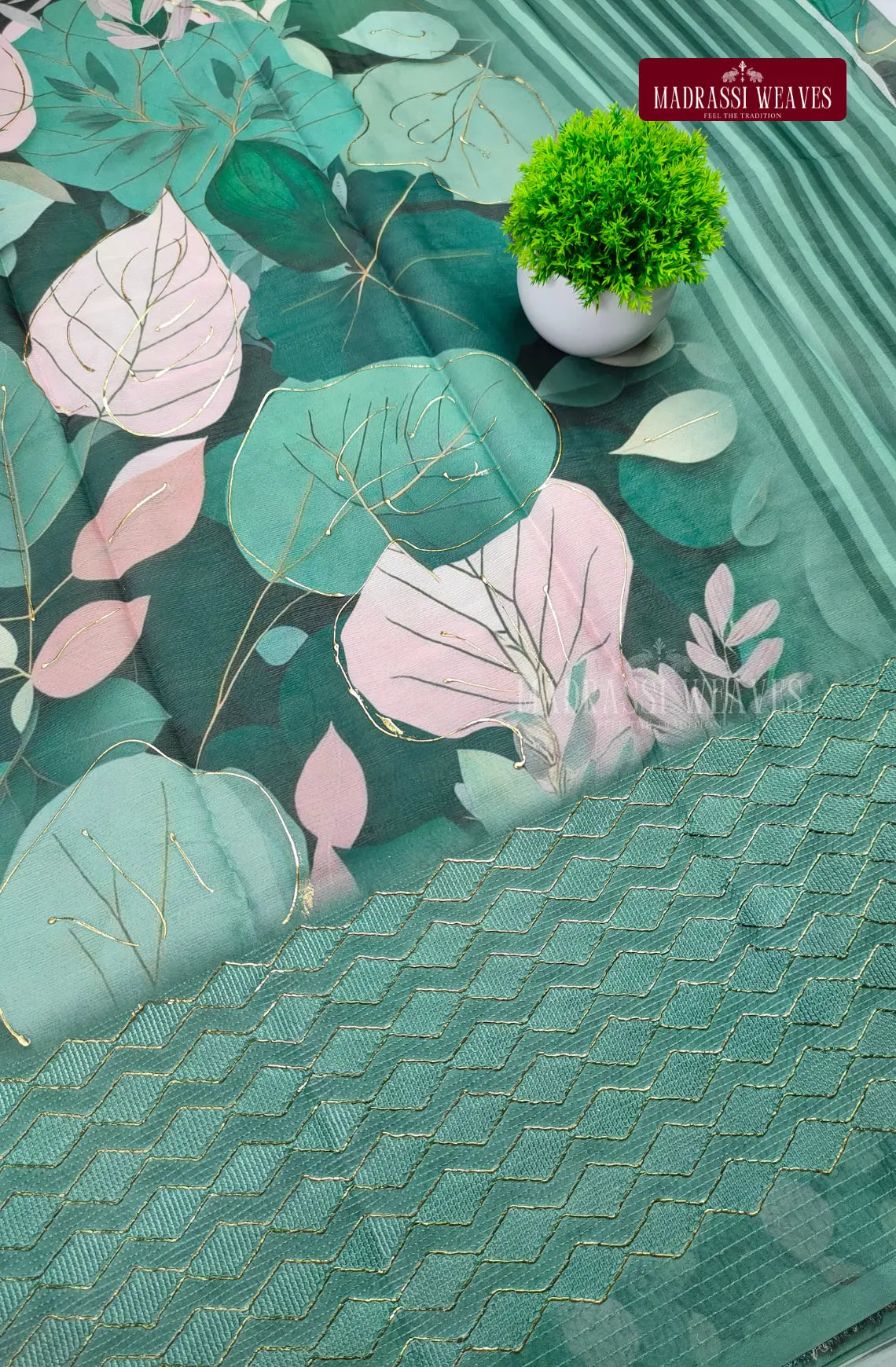 Premium Italian Georgette Fancy Border Saree
