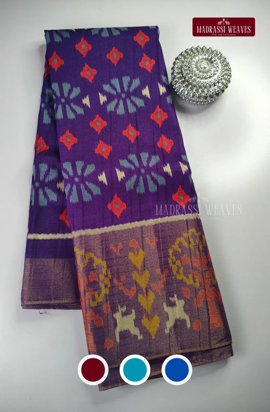 Pochamballi Chanderi Cotton Saree