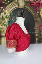ReadyMade Adjustable Puff Sleeve Embroidered Blouse
