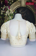 ReadyMade Adjustable Puff Sleeve Embroidered Blouse