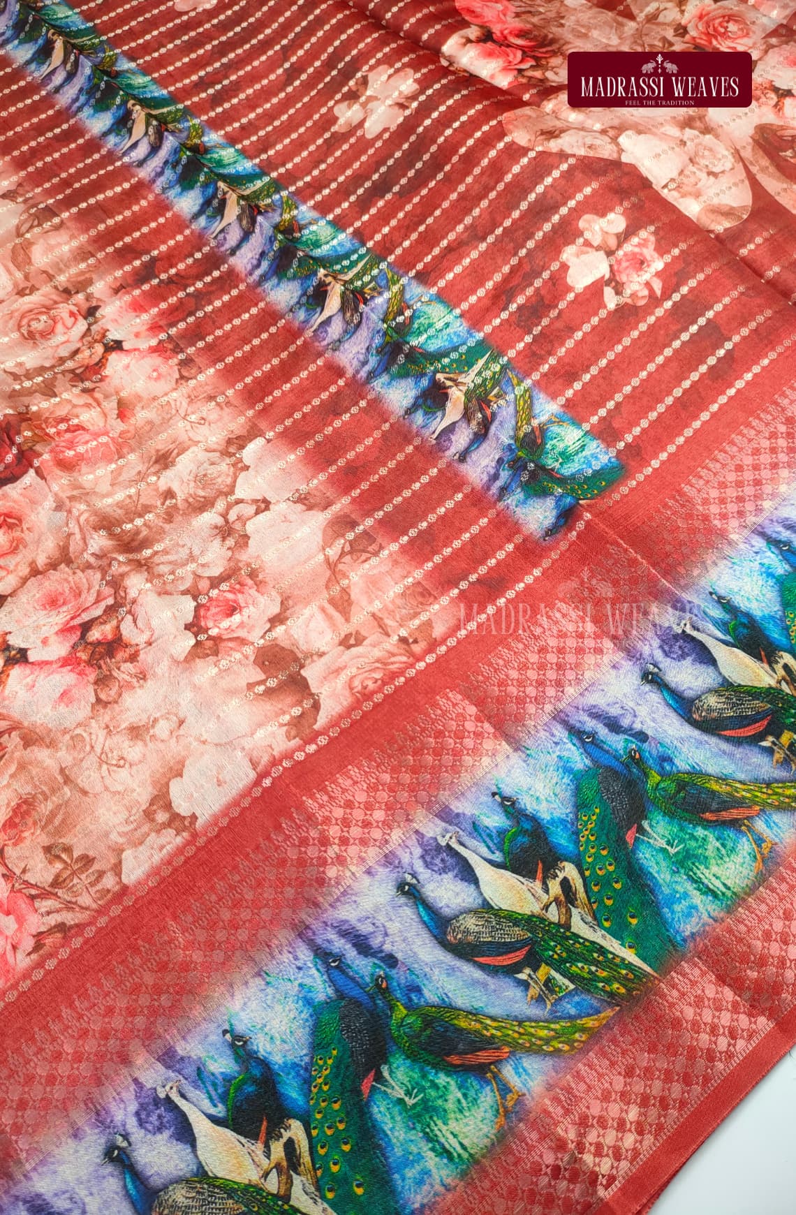 Party Wear Soft Digital Print  Floral Saree