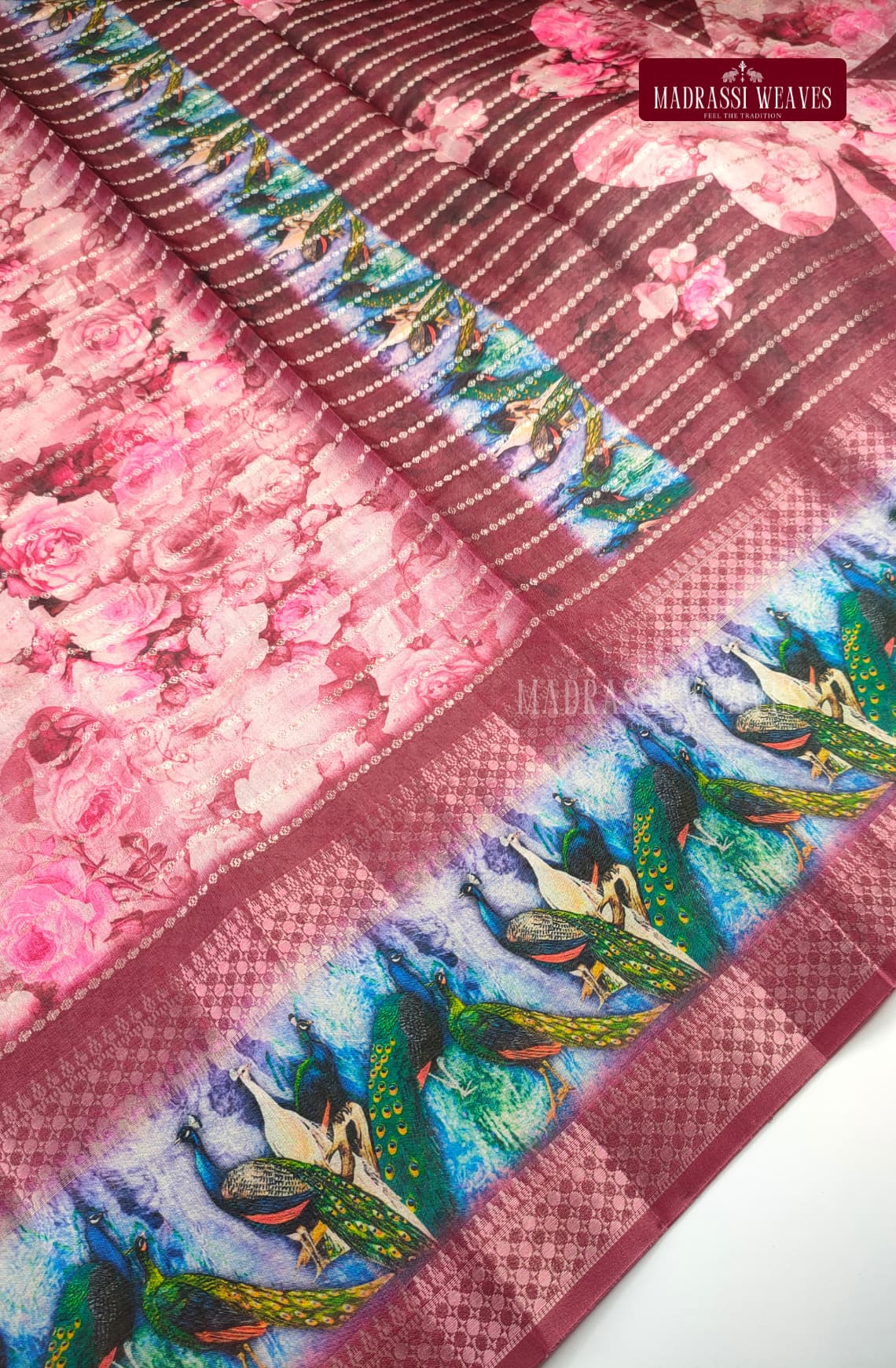 Party Wear Soft Digital Print  Floral Saree