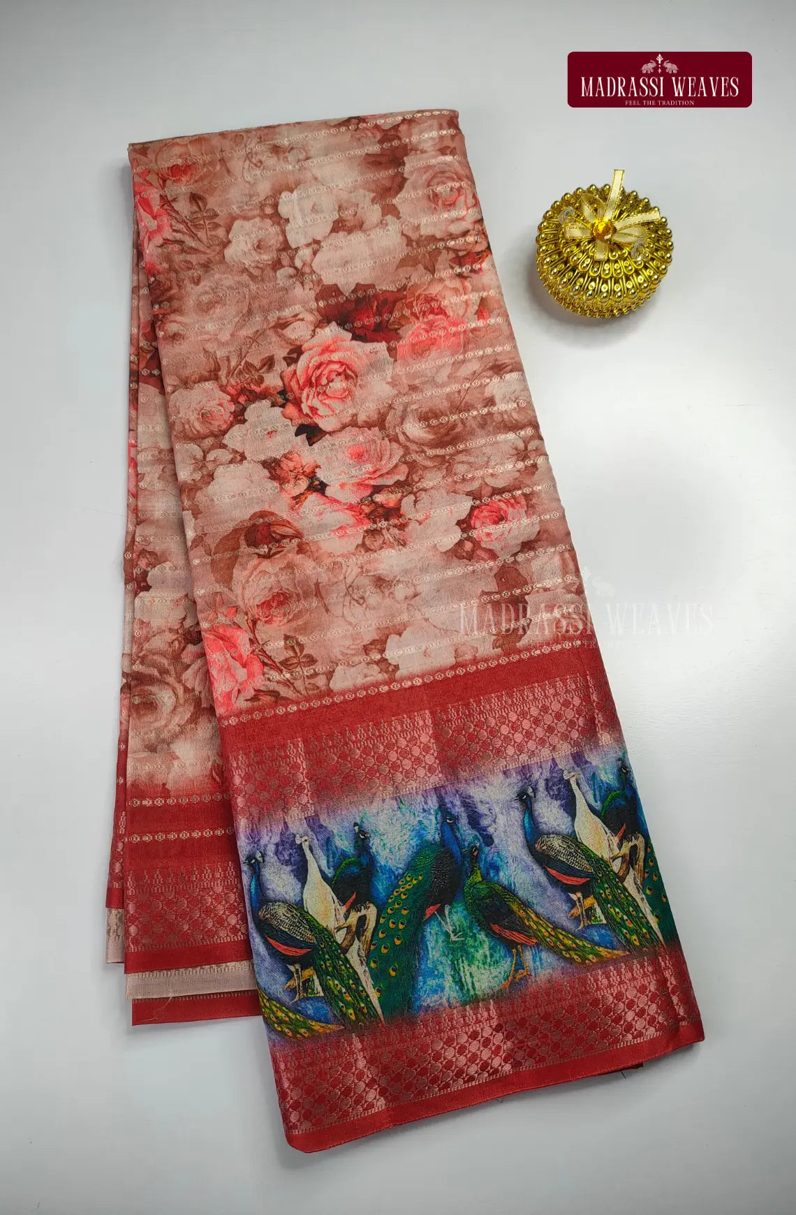 Party Wear Soft Digital Print  Floral Saree
