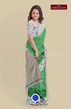Pencil Art Semi Chanderi Saree