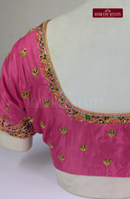Zardosi & Thread Aari Work Blouse(HANDCRAFTED)-(DESPATCH TIME 15 DAYS)-Pink