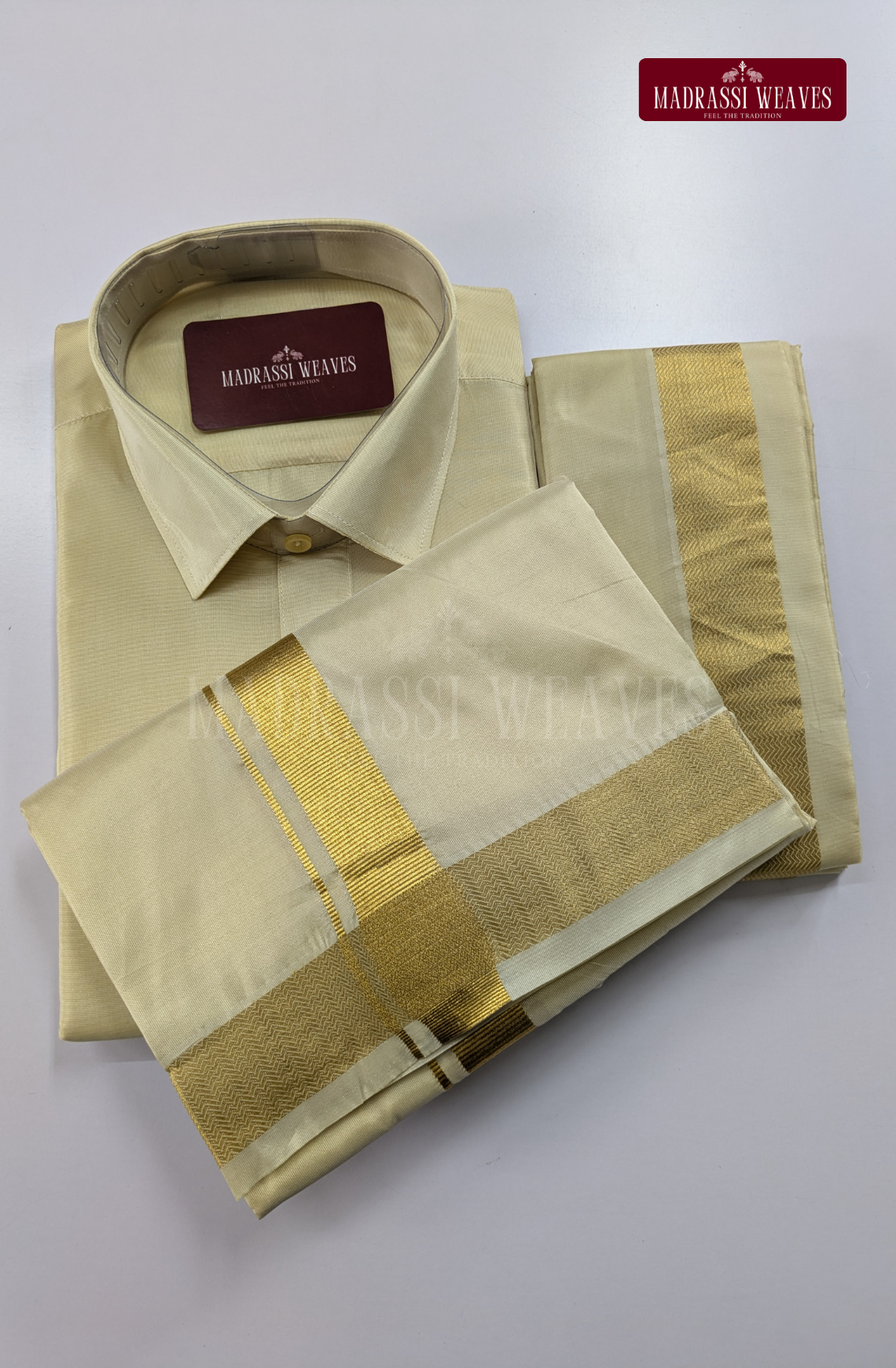 Premium Art Silk Dhoti Set - Plain