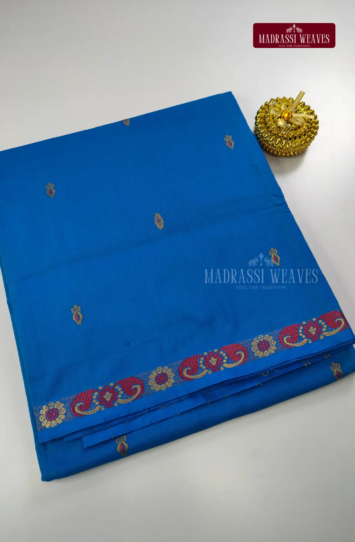 Premium Cotton Saree with Meena Border
