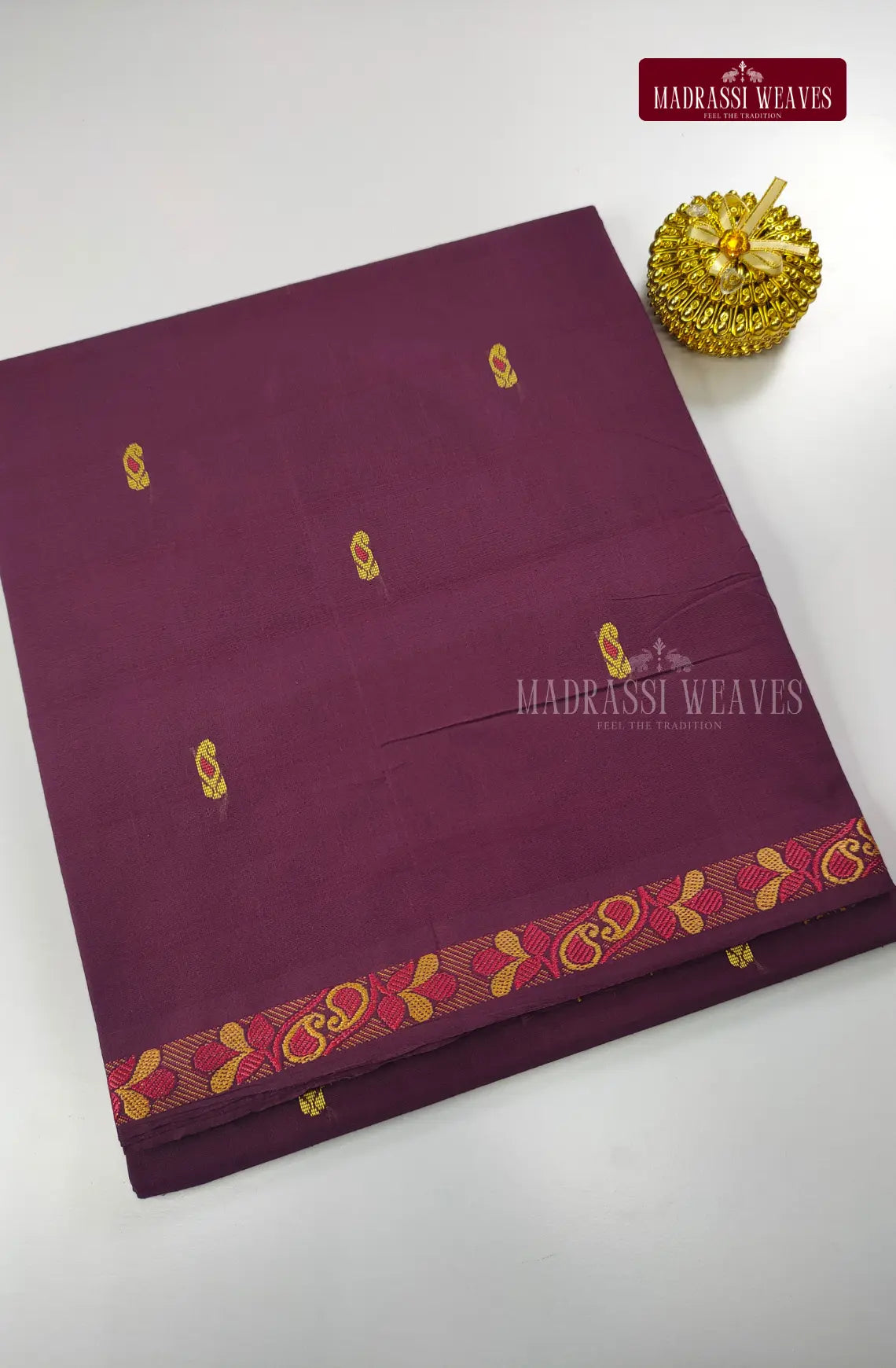 Premium Cotton Saree with Meena Border