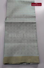 Premium Embossed Cotton Tissue Dhoti Set – Blue Tint