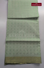 Premium Embossed Cotton Tissue Dhoti Set – Green Tint