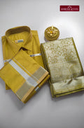 Premium Ethnic Wear Couple Combo Set - Jari Gold