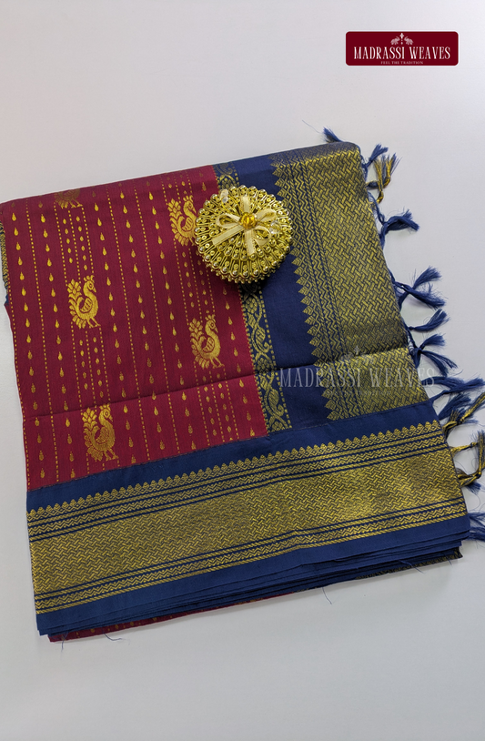 Premium Kalyani Gadwal Saree - Rani