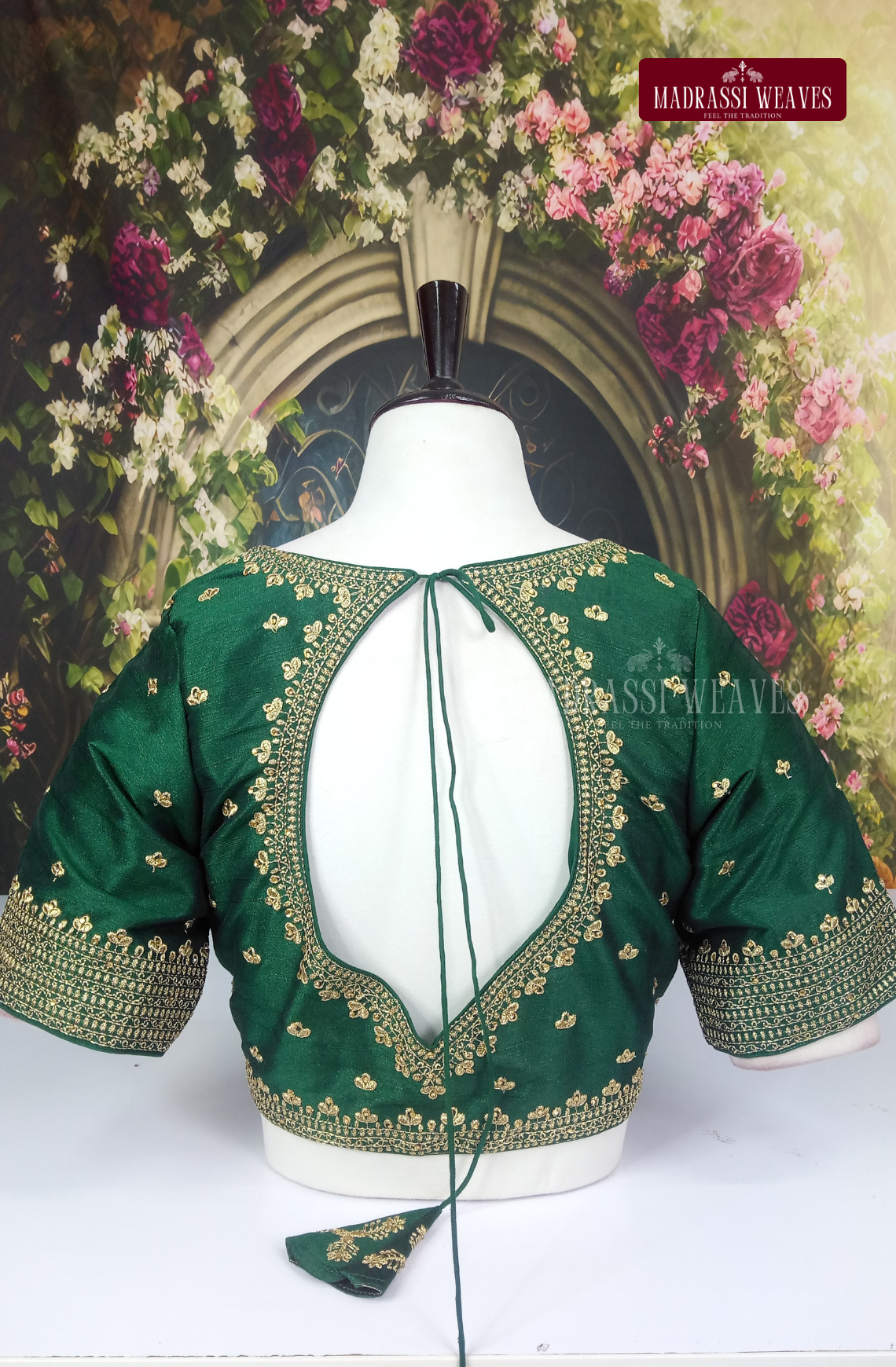 Premium Heavy Embroidered Silk Blouse